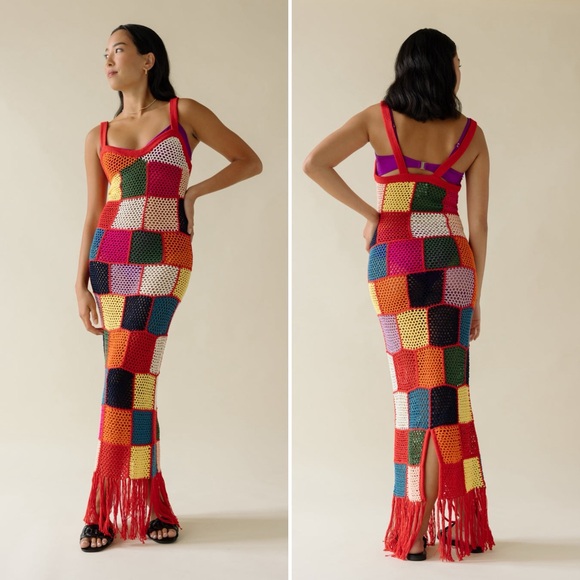 Carolina K Vera Hand Crochet Dress Size XS - Picture 12 of 15